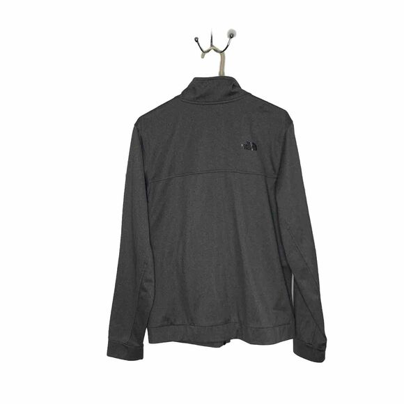 The North Face Heather Grey Full Zip Long Sleeve Jacket Size Medium Mens - Picture 4 of 7
